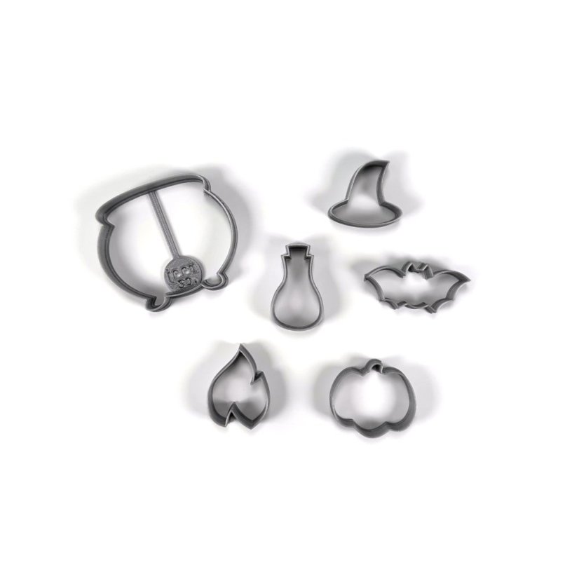 Sada Halloweenských vykrajovátek/formiček kotlík (6ks)