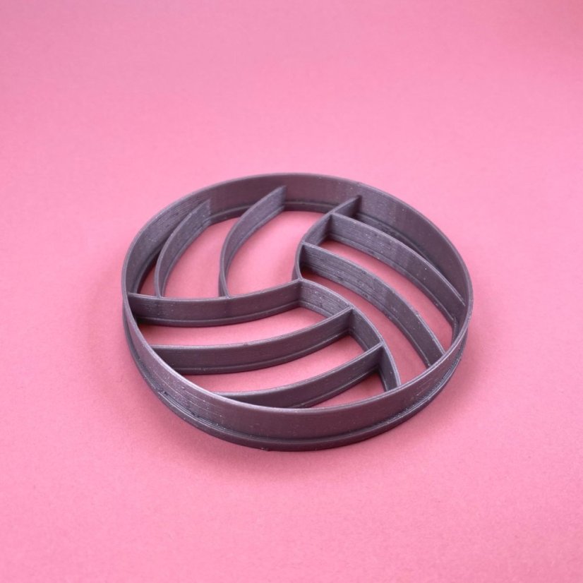 Foremka/wykrawaczka do ciastek w kształcie piłki siatkowej