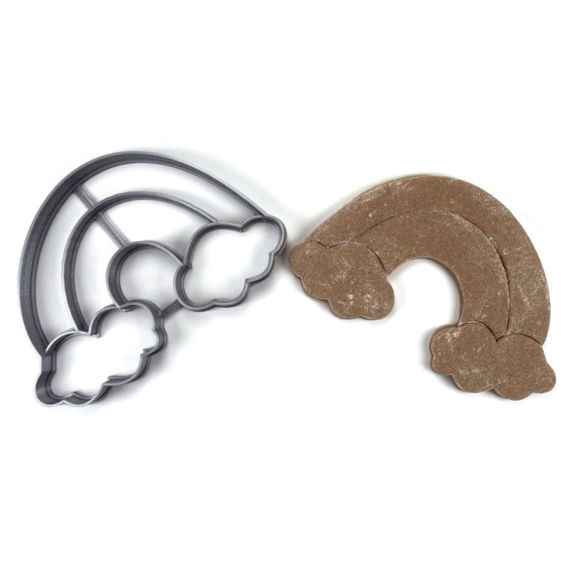 Foremka/wykrojnik w kształcie tęczy jednorożca