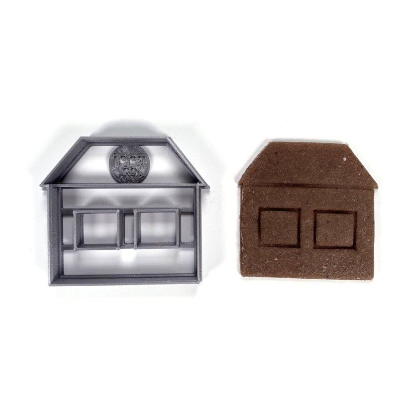 Sada na adventní městečko s otvorem pro svíčku vykrajovátka/formičky