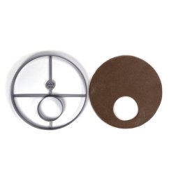 Okrągła podstawa z otworem na foremkę do świec