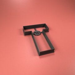 Wykrawarka/forma w kształcie litery T (10 cm)