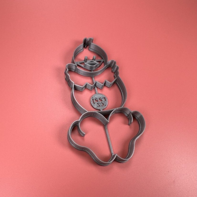 Kuřátko s nožičkama skládačka vykrajovátko/formička