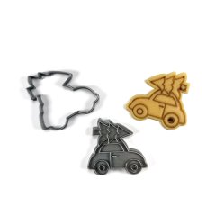 Auto se stromečkem dvoudílné vykrajovátko s razítkem