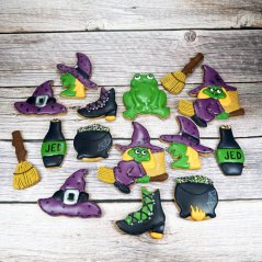 Čarodějnice na koštěti vykrajovátko/formička